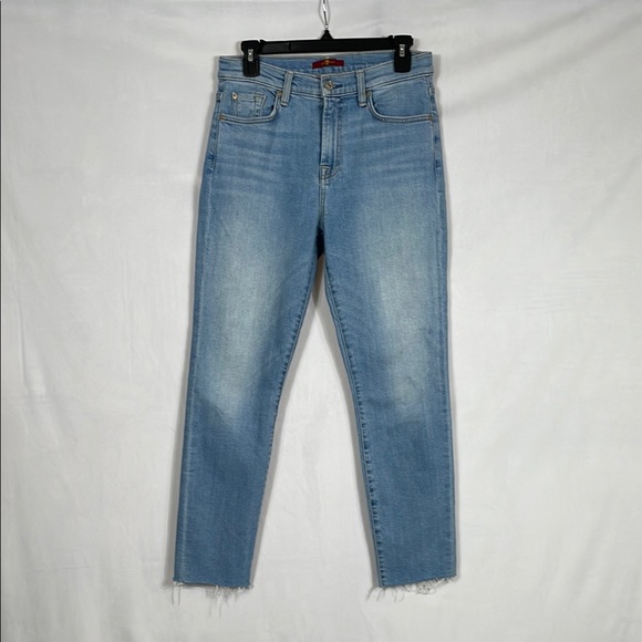 7 For All Mankind Denim - 7 For All Mankind Jeans Size 29 Straight Leg Light Wash EUC